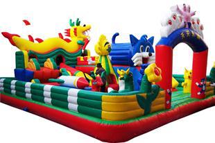 【充氣城堡,充氣堡,大型充氣玩具,大象樂園】價格,廠家,圖片,充氣玩具,項城市千佛閣童博氣模玩具廠-